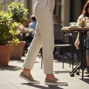 Rothy’s The Original Slip-On Sneakers Tab Tan Wool Blend Women’s Size 10.5